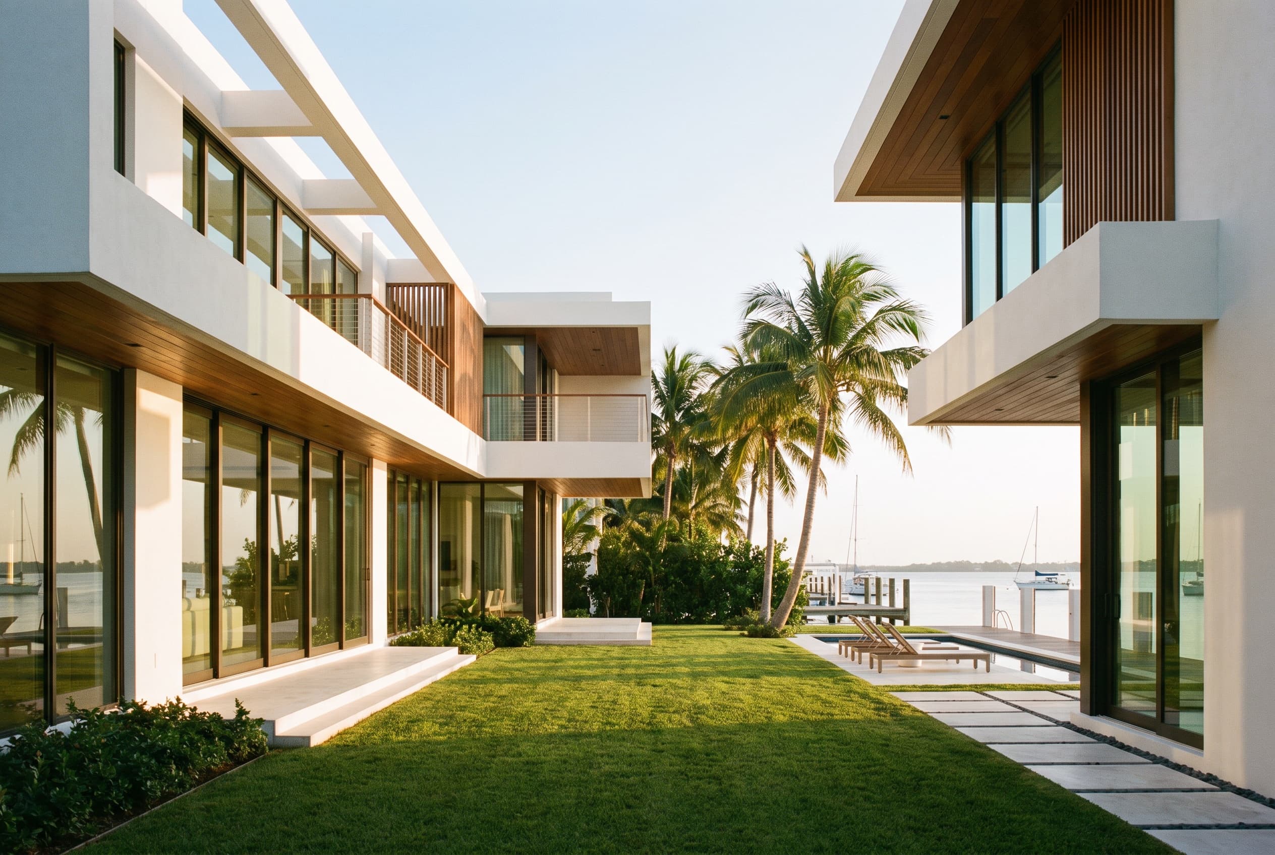Waterfront Coastal Villa, Key Biscayne