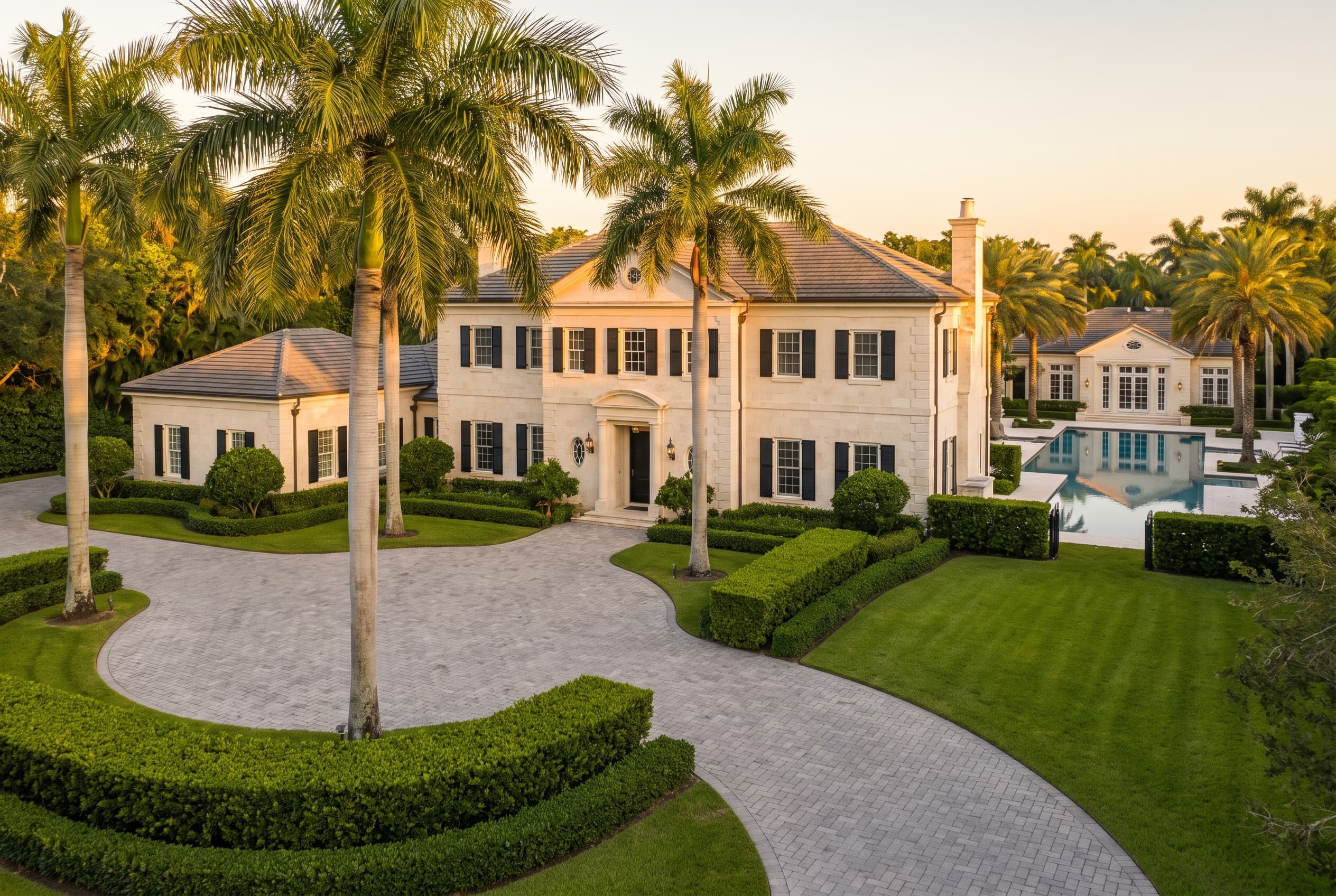 Georgian Estate on a Rare Acre, Pinecrest